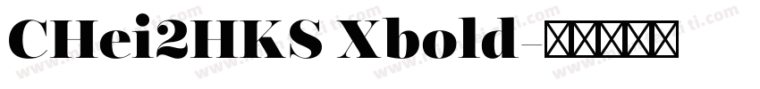 CHei2HKS Xbold字体转换